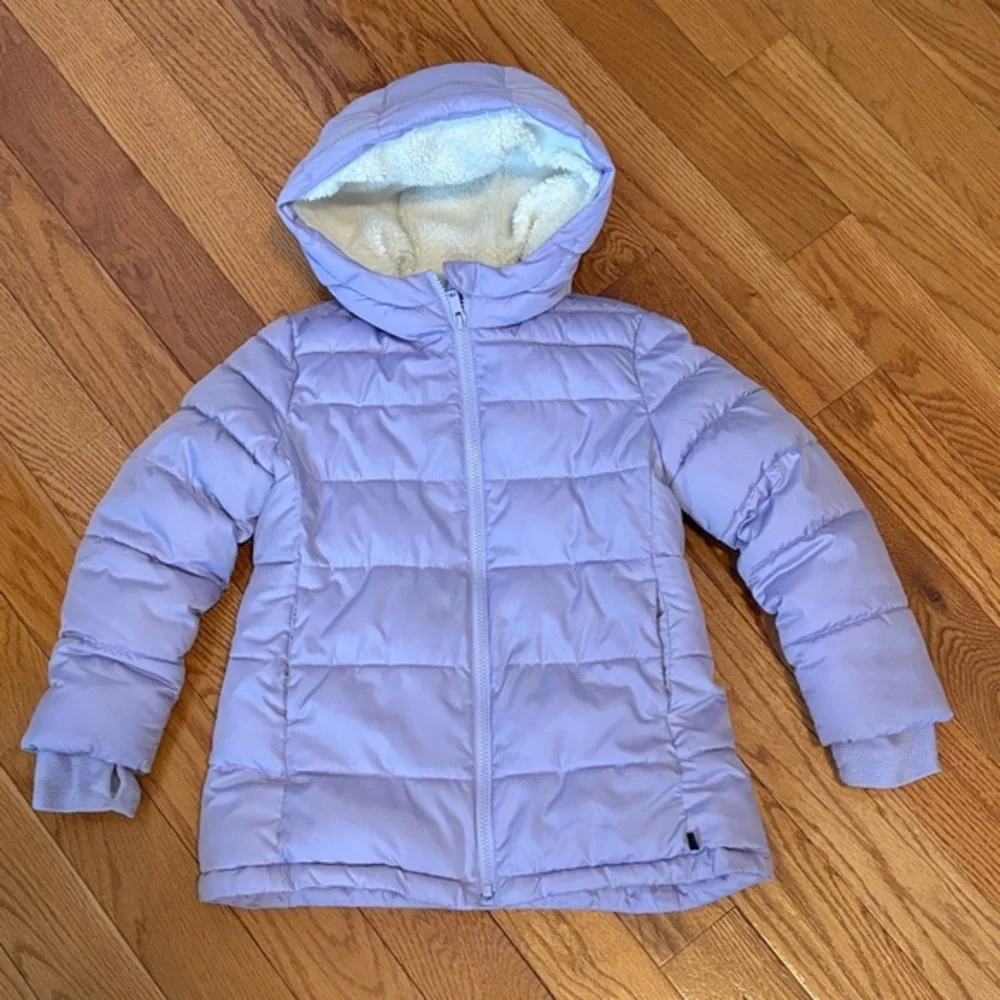 GAP Light Purple Hooded Puffer Jacket